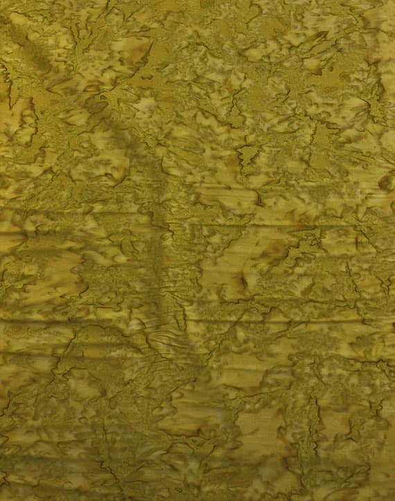 green cotton fabric - Yellow Green Shadows - Banyan Batik Tone on Tone 100% Cotton Fabric