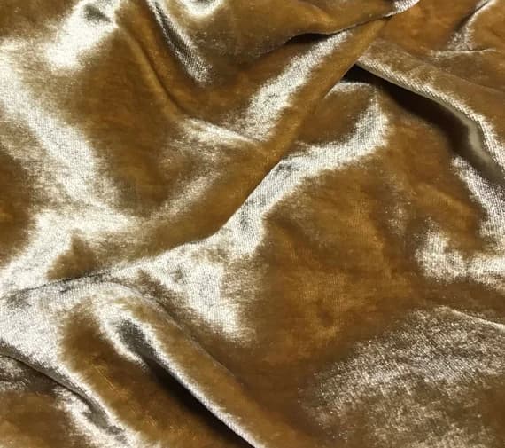 gold velvet fabric - GOLD Silk Velvet Fabric