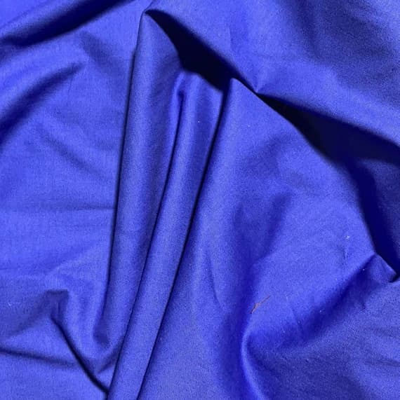 royal cotton fabric - 100% Cotton Basecloth Broadcloth Solid - Royal Blue - Paintbrush Studio Fabrics