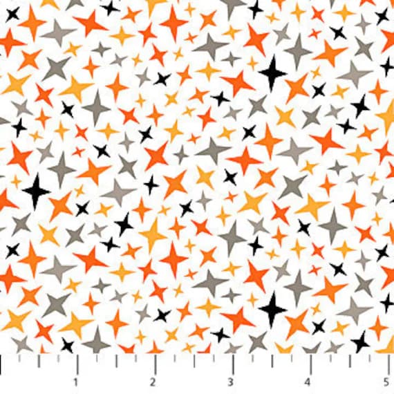 white cotton fabric - White as a Ghost My Stars - Ghoultide Gathering- by Patrick Lose for Northcott Cotton Fabric