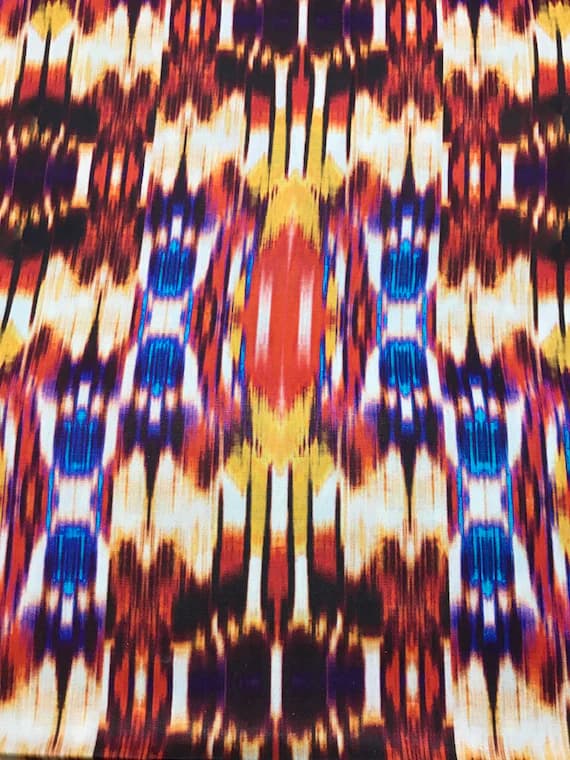 cotton fabric - Tango Flame Digital Print - Hoffman Cotton Fabric