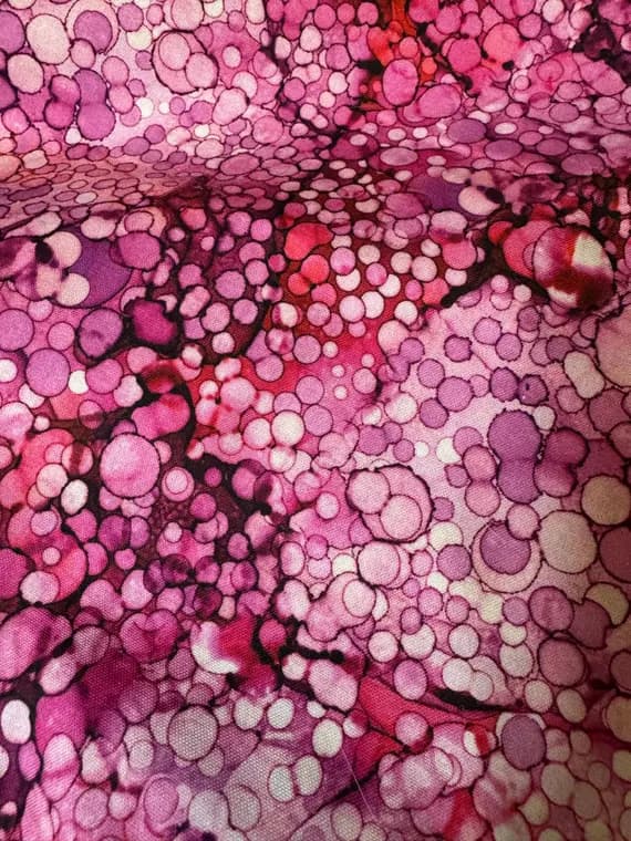 pink cotton fabric - 1/2 yard increments Pink Bubble Tea Oasis - Bliss Bold and Bright - Northcott Cotton Fabric