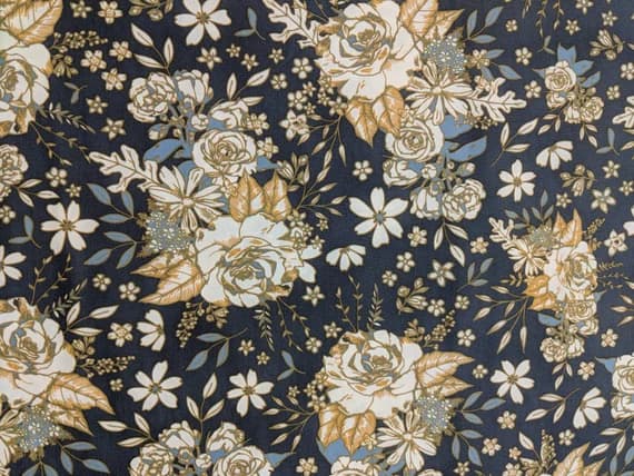cotton fabric - Floral Universe from Fusion Trinkets Art Gallery Fabrics -Premium Cotton Fabric