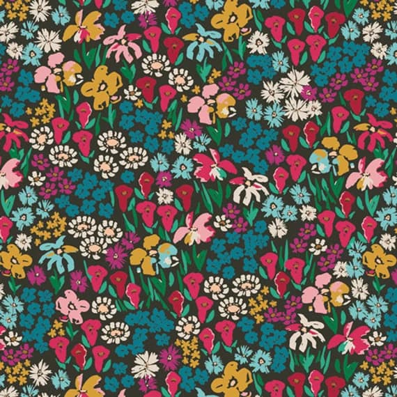 cotton fabric - Bloomkind Meadows - The Flower Society - Art Gallery Cotton Fabric