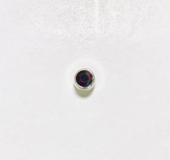 red none - Red Rhinestone Plastic Button - Dill Buttons Brand (2 Sizes to Choose From)