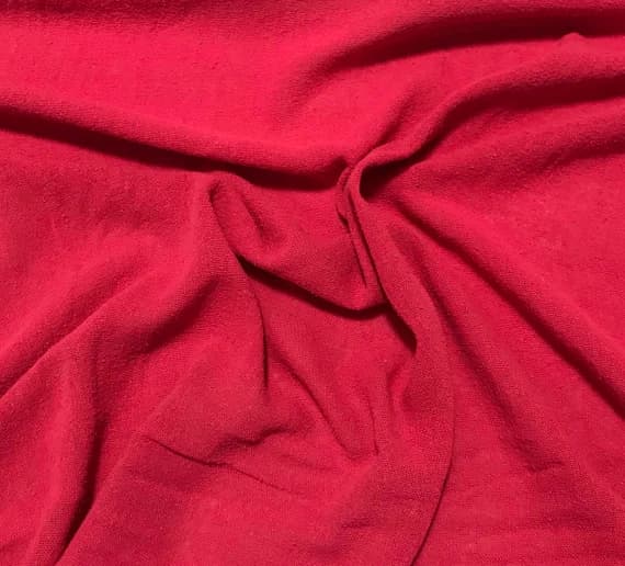 red noil fabric - CHERRY RED Hand Dyed Raw Silk Gauze NOIL Fabric