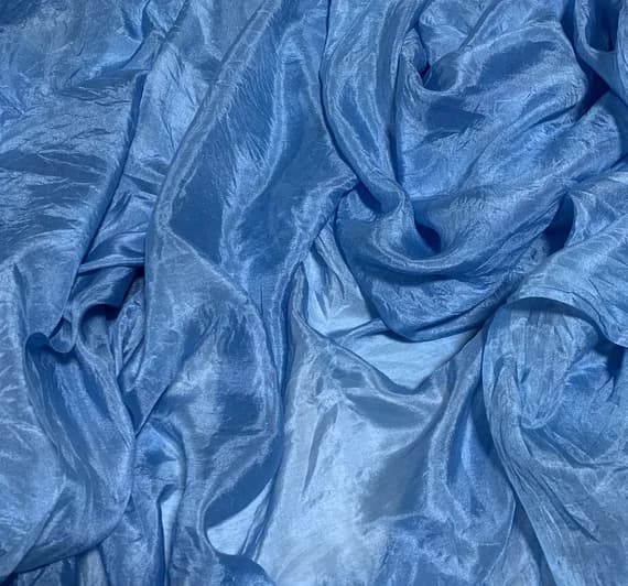 blue habotai fabric - Hand Dyed EVENING BLUE China Silk HABOTAI Fabric
