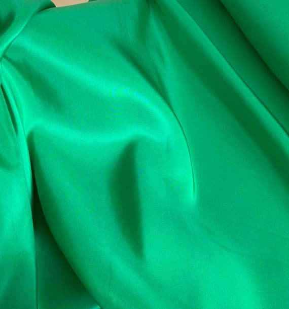 kelly habotai fabric - Kelly Green China Silk HABOTAI Fabric 15mm weight