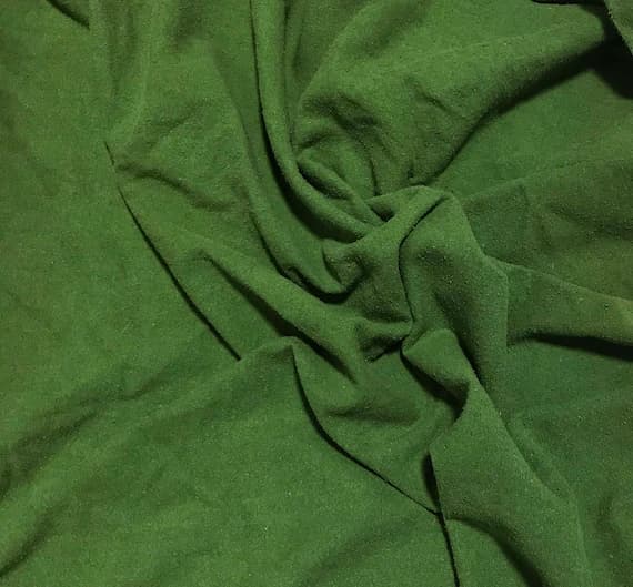 green noil fabric - AVOCADO GREEN Hand Dyed Raw Silk NOIL Fabric
