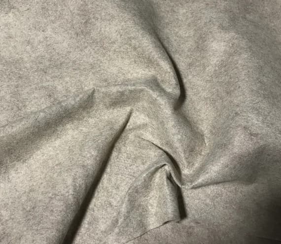 gray wool fabric - Sandstone Gray - Wool /Rayon Blend Felt Fabric