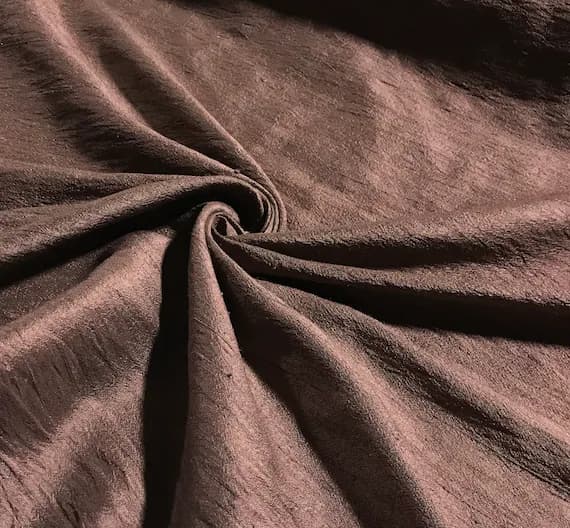 brown dupioni fabric - Hand Dyed Chocolate Brown - Silk Dupioni Fabric