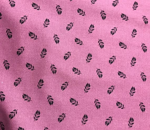 cotton fabric - French Connections Leaves Light Eggplant - Clothworks Cotton Fabric