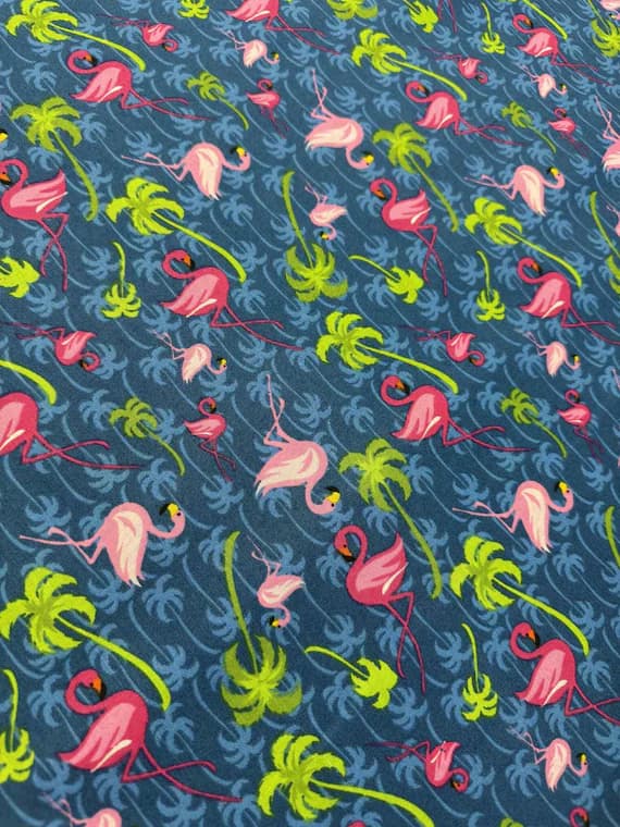 cotton fabric - Flamingo Tropics by Fabric Traditions Cotton Fabric