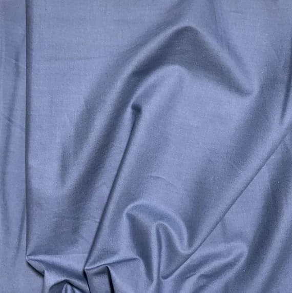 blue cotton fabric - 100% Cotton Basecloth Broadcloth Solid - Nautical Blue - Paintbrush Studio Fabrics