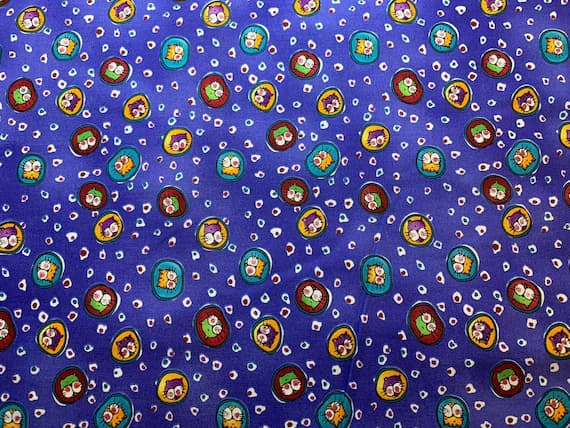 cotton fabric - Biffy Cats Confetti Dots Cotton Fabric Vintage 90's OOP Michael Miller