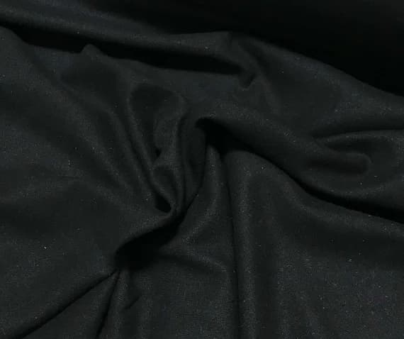 black noil fabric - BLACK Raw Silk NOIL Fabric