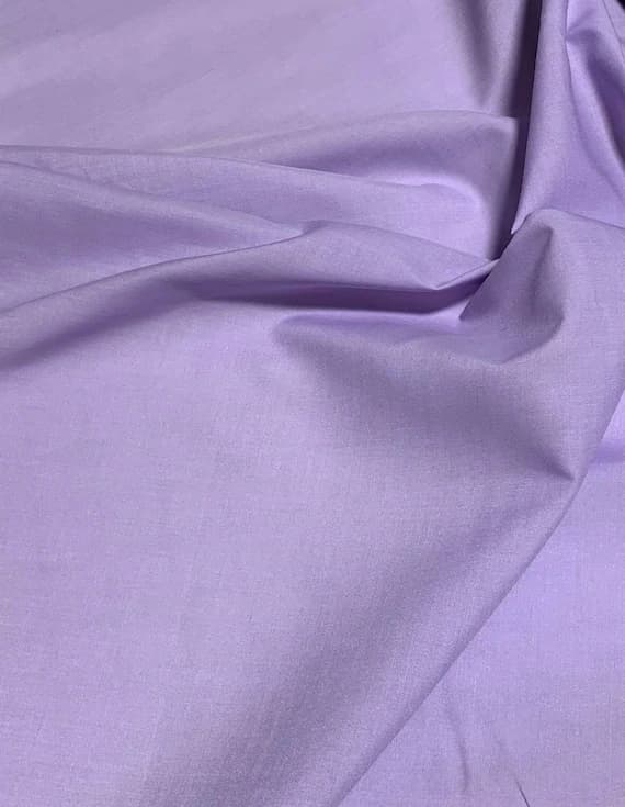 lavender cotton fabric - Lavender Purple - Polyester/Cotton Broadcloth Fabric