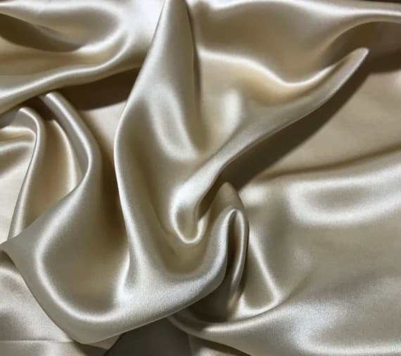 beige charmeuse fabric - Beige - Silk Charmeuse Fabric