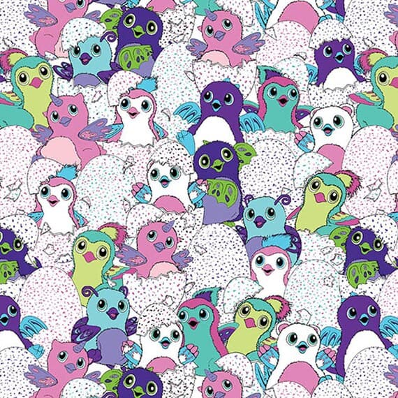 cotton fabric - Hatchimals Hatch Friends Multi - Shannon Cotton Fabric