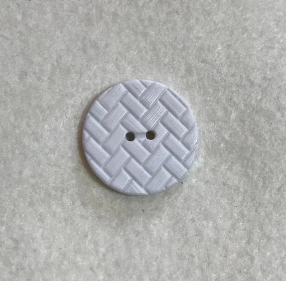 white none - Set of 2 White Chevron Herringbone Plastic Button - Dill Buttons Brand (3 Sizes to Choose From)
