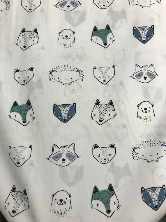 cotton fabric - Furries Cool - Pine Lullaby Rediscovered - Art Gallery Premium Cotton Fabric