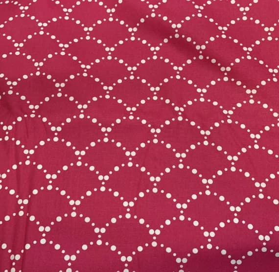 pink cotton fabric - Ripples Hot Pink - Pearls Scallop Millie Fleur for Art Gallery 100% Cotton Fabric