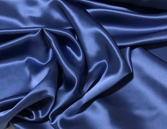 blue charmeuse fabric - Periwinkle Blue - Silk Charmeuse Fabric