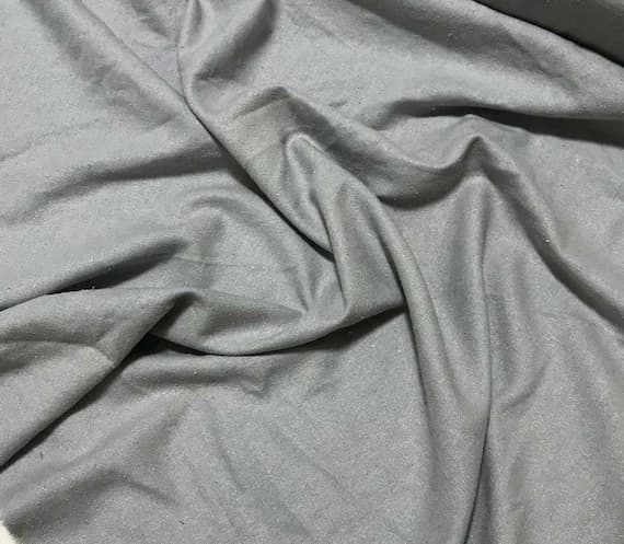 gray noil fabric - GRAY Raw Silk NOIL Fabric
