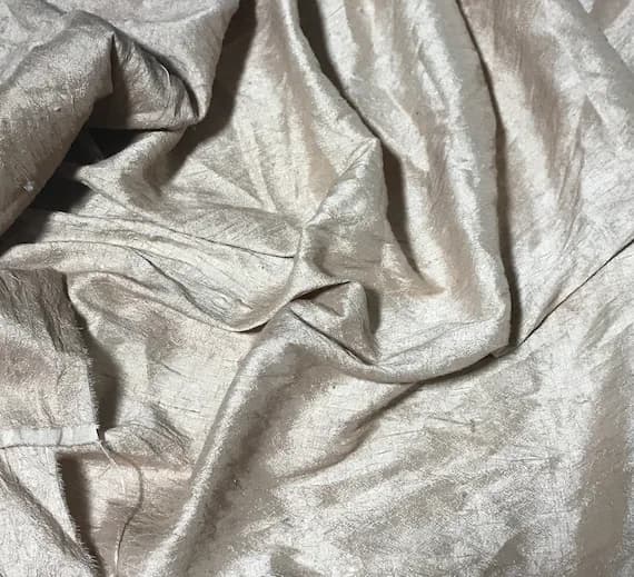 dupioni fabric - Hand Dyed Terra Cotta - Silk Dupioni Fabric
