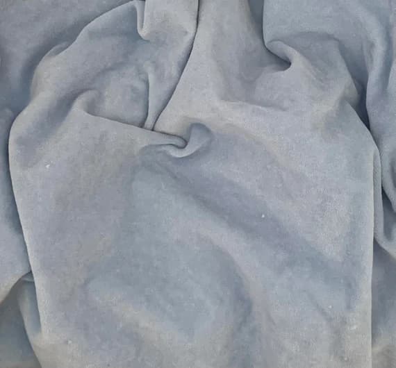 blue velvet fabric - Hand Dyed French Blue - Cotton Velveteen Fabric