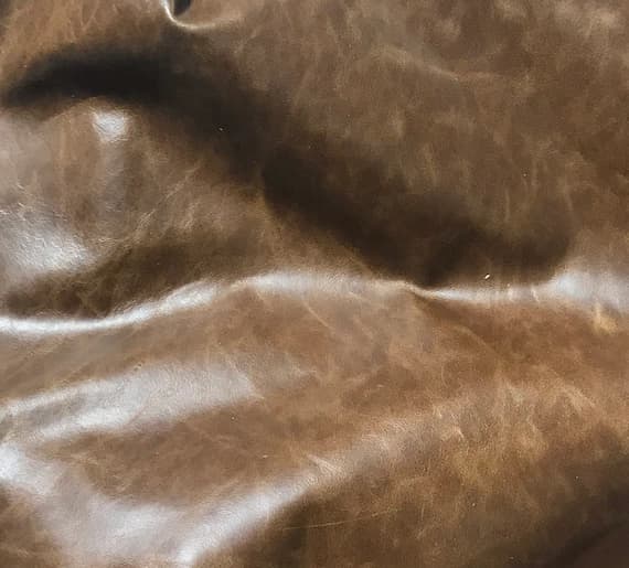 brown leather - Mottled Medium BROWN Cow Hide Leather 8"x8" Piece