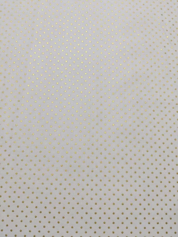 gold cotton fabric - Swiss Dot On White- Gold - Riley Blake Cotton Fabric