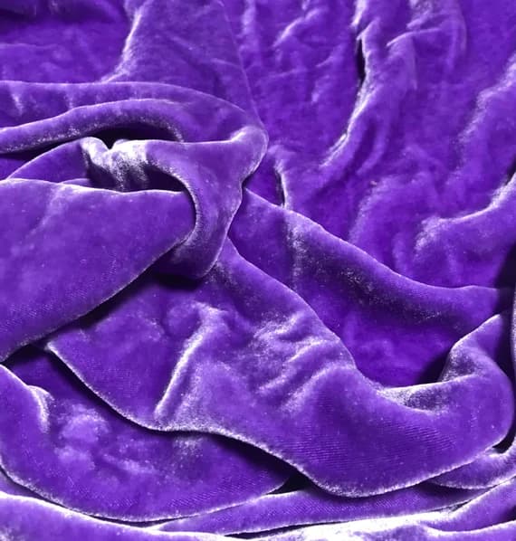 lavender velvet fabric - BRIGHT LAVENDER PURPLE Hand Dyed Silk Velvet Fabric