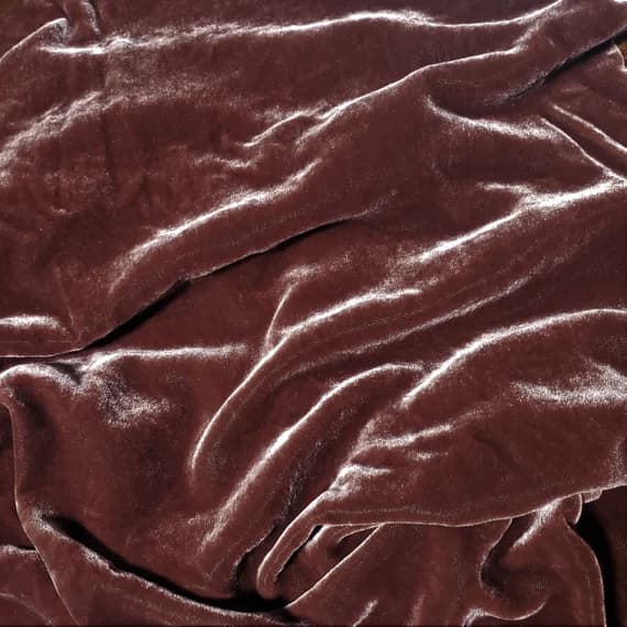 rust velvet fabric - RUST Hand Dyed Silk Velvet Fabric