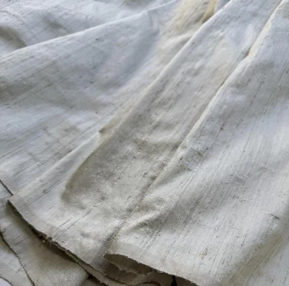 sage dupioni fabric - Palest Sage Green 100% Silk DUPIONI Fabric