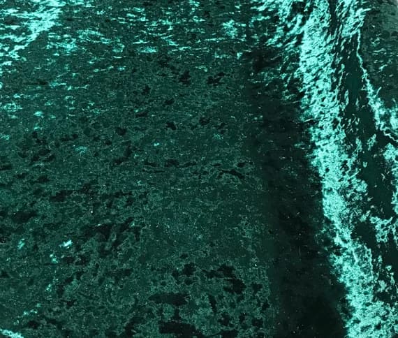 hunter velvet fabric - Hunter Green - Stretch Polyester Crushed Velvet Fabric