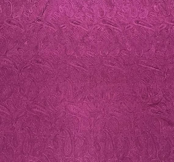 maroon silk fabric - Hand Dyed Maroon PAISLEY - Silk Jacquard Fabric
