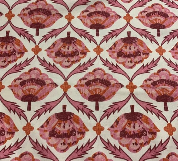 burgundy cotton fabric - Burgundy Multi Embroider Bloom - Glasshouse - by Emily Taylor for Figo 100% Cotton Fabric