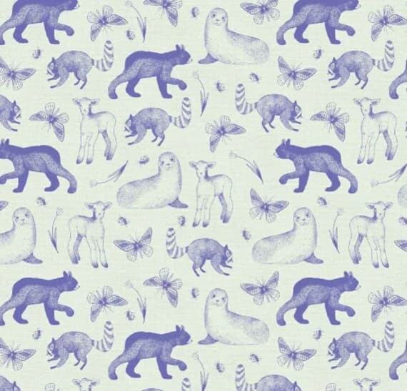 purple cotton fabric - Spring Purple - Dreamy - Paintbrush Studio Cotton Fabrics