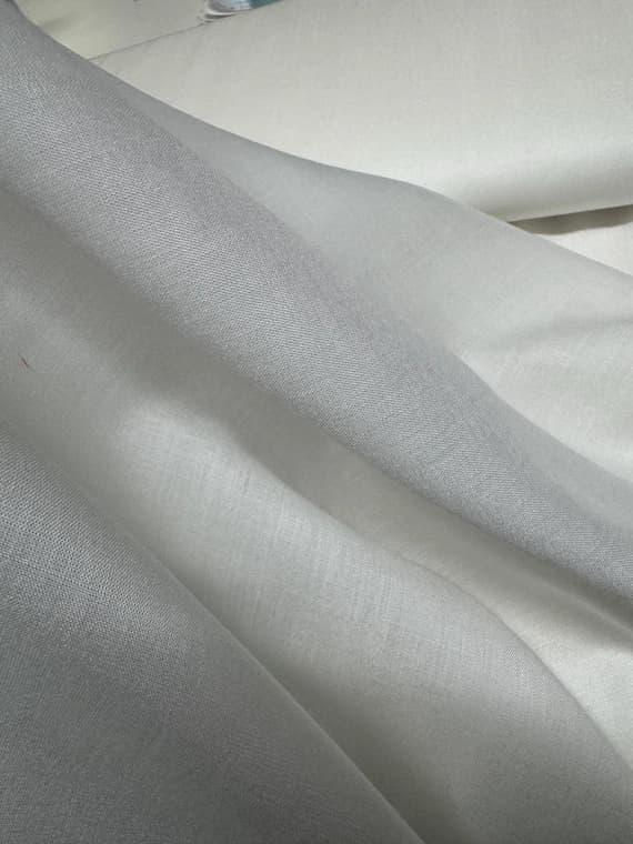 white fabric - Off White Rayon Challis Fabric