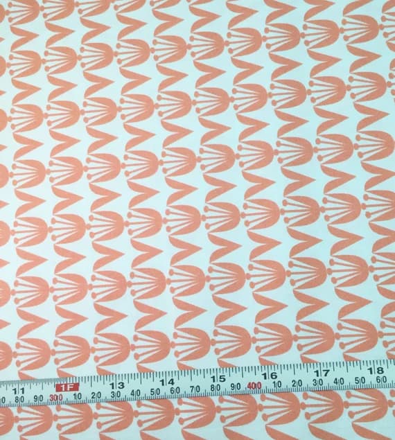 blush cotton fabric - Tulips Peach - Blush by Dana Willard for Art Gallery Fabrics - Premium Cotton