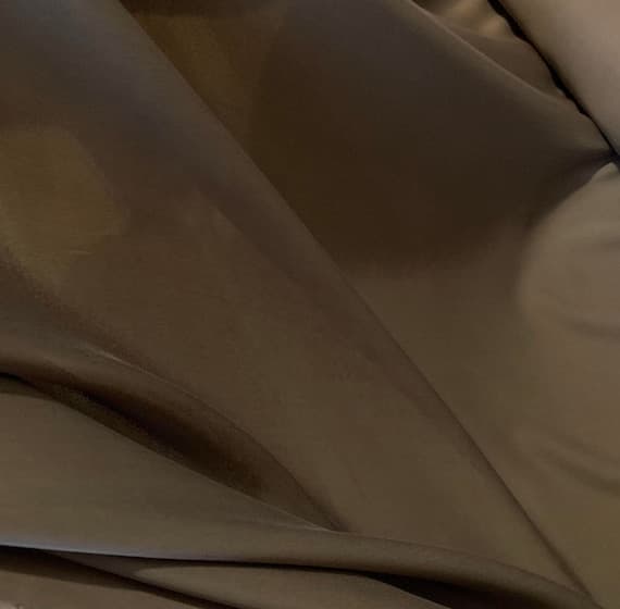brown chiffon fabric - Chocolate Brown - 16mm Silk Crepe Georgette Chiffon Fabric