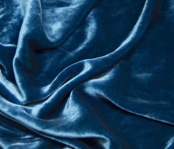 royal velvet fabric - ROYAL TEAL BLUE Silk Velvet Fabric