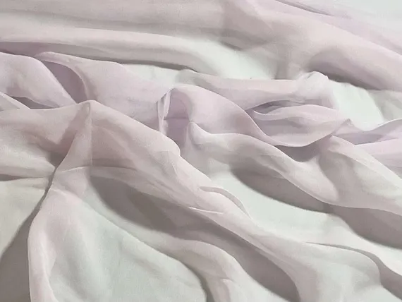 lilac chiffon fabric - Pale Lilac - 8mm Silk Chiffon Fabric