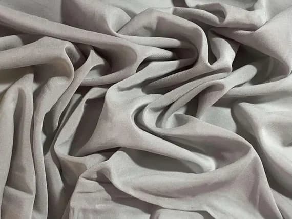 gray chiffon fabric - Light Gray - 8mm Silk Chiffon Fabric