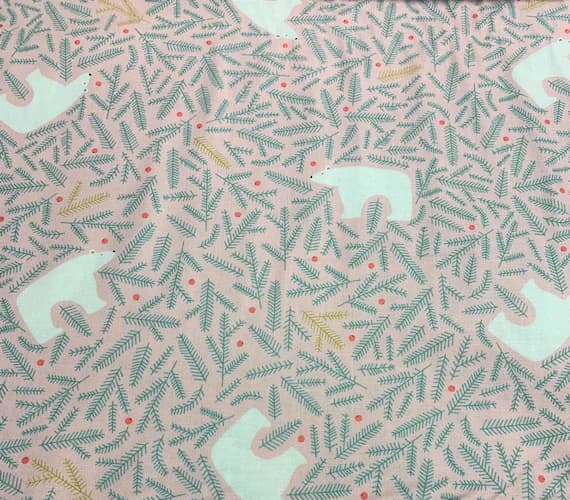 cotton fabric - Polar Bear Toss - Polar Magic - by Lemonni for Figo 100% Cotton Fabric