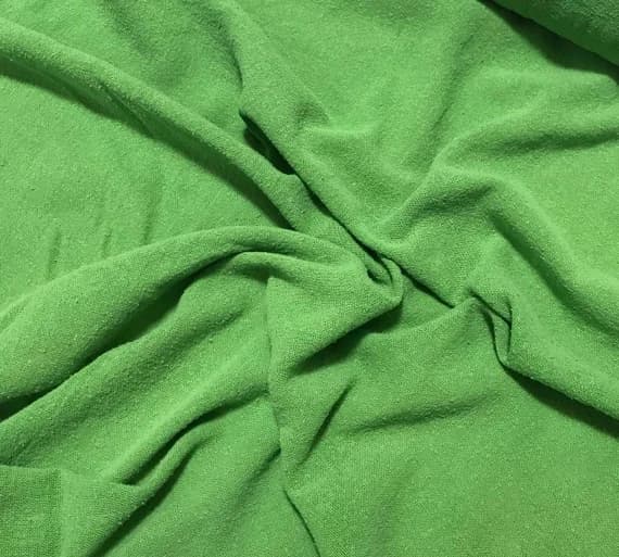 green noil fabric - APPLE GREEN Hand Dyed Raw Silk Gauze NOIL Fabric