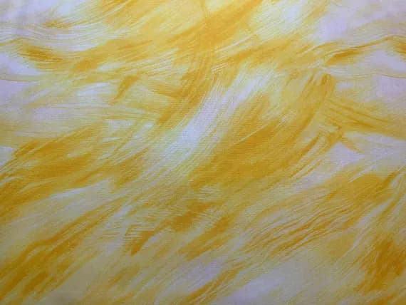 yellow cotton fabric - Yellow Brush Stroke Blender Cotton Fabric Vintage 90's OOP RJR
