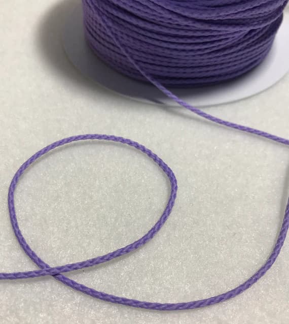 lavender none - LAVENDER PURPLE French Fine Cord Trim Made in France (1mm) 5 Yards