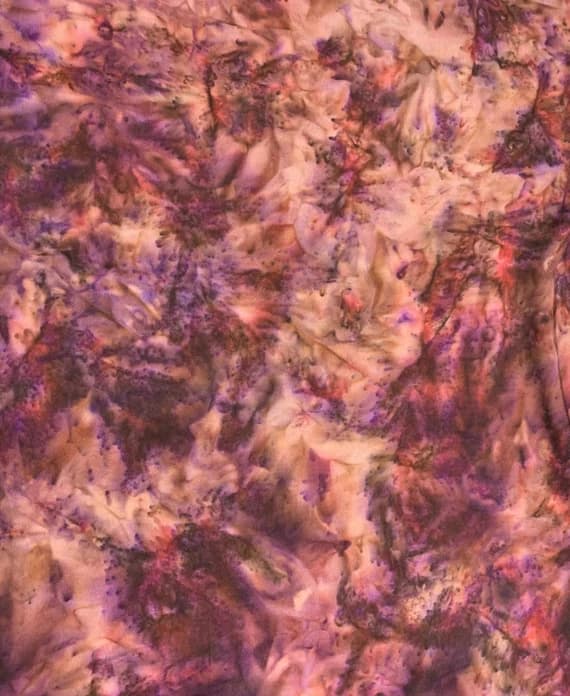 maroon cotton fabric - Maroon Peach Watercolor Batik - Batik by Mirah Rayon Fabric